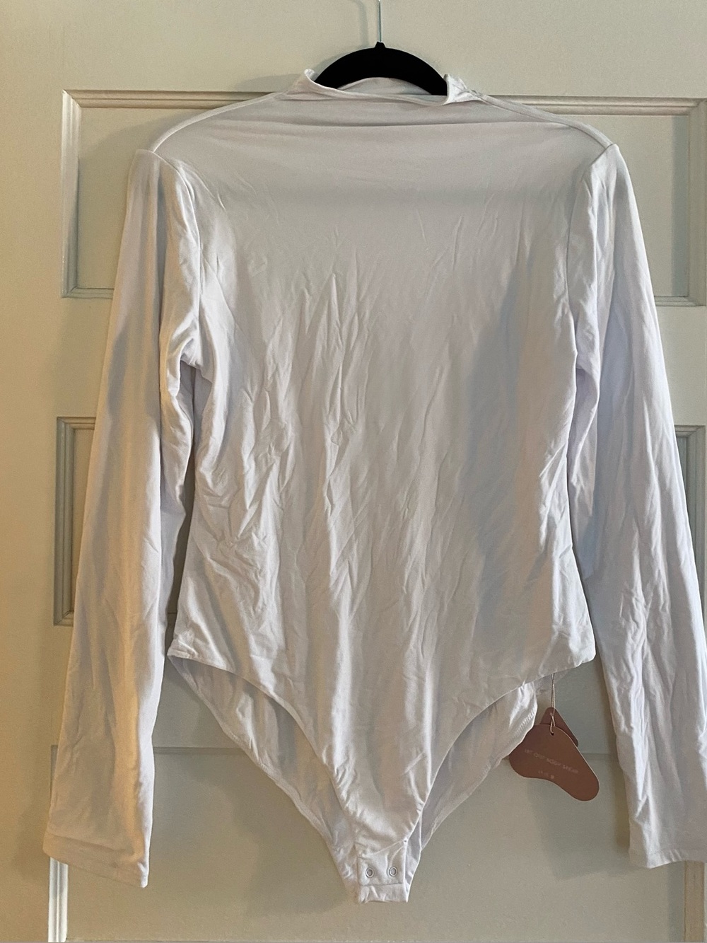 NWT White Turtleneck Long Sleeve Bodysuit